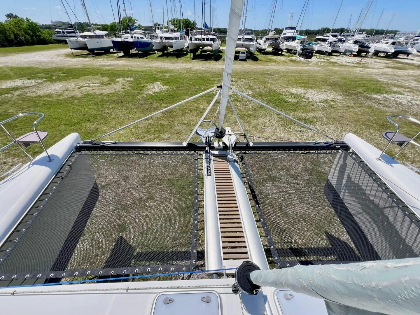 Trampolines & Teak Walkway
